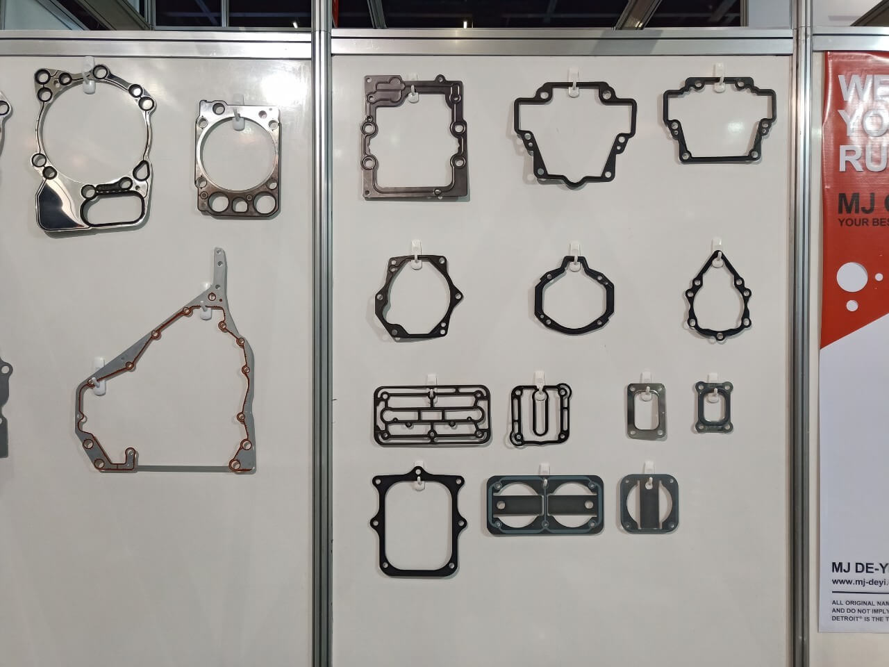 MJ GASKET's display gaskets in the Automec Show 2019